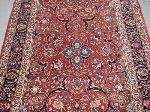 ANTIQUE TABRIZ RUG WITH CLASSIC FLORAL DESIGN CIRCA 1920 2 - ADDITIONAL PHOTO 4