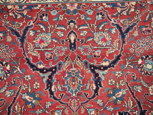 ANTIQUE TABRIZ RUG WITH CLASSIC FLORAL DESIGN CIRCA 1920 2 - ADDITIONAL PHOTO 7
