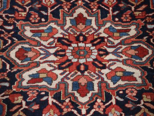 ANTIQUE HERIZ CARPET SUPERB FURNISHING CARPET WITH GOOD COLOUR CIRCA 1910 - ADDITIONAL PHOTO 16