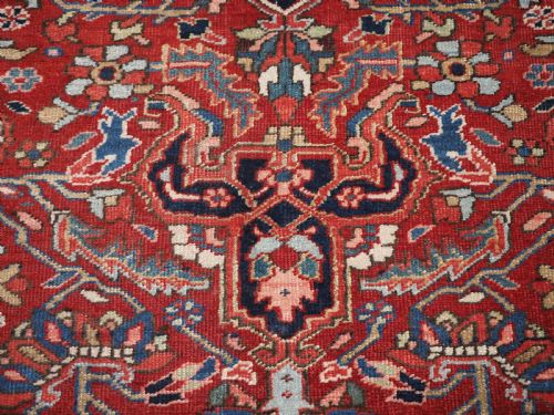ANTIQUE HERIZ CARPET SUPERB FURNISHING CARPET WITH GOOD COLOUR CIRCA 1910 - ADDITIONAL PHOTO 17
