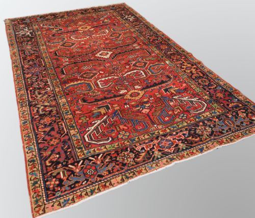 fig 1. ANTIQUE HERIZ CARPET WITH ALL OVER DESIGN, SMALL ROOM SIZE, CIRCA 1910.
