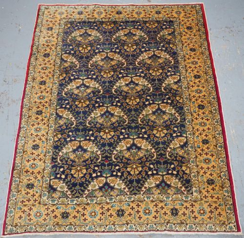 Antique Turkish Kayseri Rug with All Over Floral Design, Circa 1920.