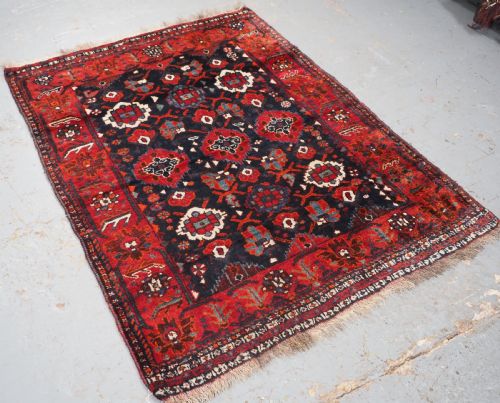 ANTIQUE SHIRAZ REGION RUG QASHQAI OR KHAMSEH TRIBES CIRCA 1920 - ADDITIONAL PHOTO 1