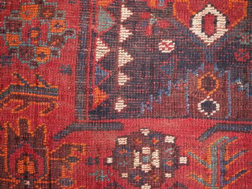 ANTIQUE SHIRAZ REGION RUG QASHQAI OR KHAMSEH TRIBES CIRCA 1920 - ADDITIONAL PHOTO 10