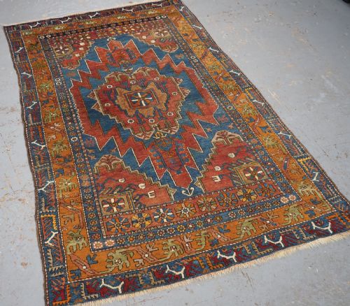ANTIQUE TURKISH YAHYALI VILLAGE RUG TRADITIONAL DESIGN CIRCA 1900 - ADDITIONAL PHOTO 1