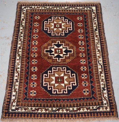 Old Turkish Kazak Rug, Kars Region, Octagon Medallion Design, Circa 1920/30.