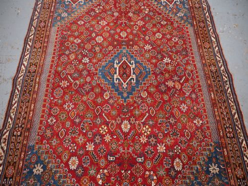 ANTIQUE QASHQAI TRIBAL RUG SUPERB COLOUR AND OUTSTANDING CONDITION CIRCA 1890 - ADDITIONAL PHOTO 3