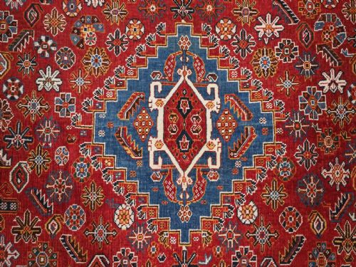 ANTIQUE QASHQAI TRIBAL RUG SUPERB COLOUR AND OUTSTANDING CONDITION CIRCA 1890 - ADDITIONAL PHOTO 9