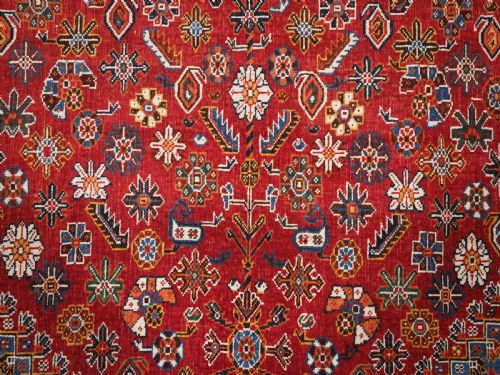 ANTIQUE QASHQAI TRIBAL RUG SUPERB COLOUR AND OUTSTANDING CONDITION CIRCA 1890 - ADDITIONAL PHOTO 10