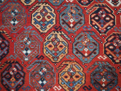 ANTIQUE AFSHAR RUG WITH LARGE BOTEH DESIGN CIRCA 1880 - ADDITIONAL PHOTO 8