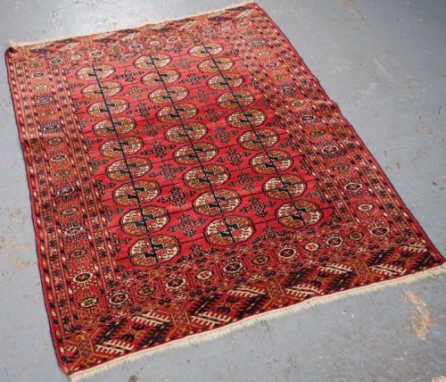 ANTIQUE TEKKE TURKMEN WEDDING DOWRY RUG CIRCA 1900 - ADDITIONAL PHOTO 1
