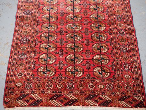 ANTIQUE TEKKE TURKMEN WEDDING DOWRY RUG CIRCA 1900 - ADDITIONAL PHOTO 3
