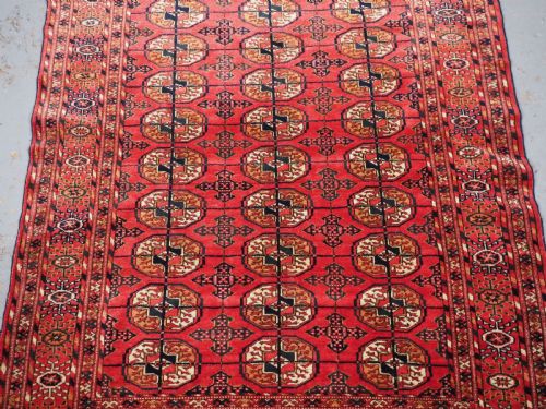 ANTIQUE TEKKE TURKMEN WEDDING DOWRY RUG CIRCA 1900 - ADDITIONAL PHOTO 4