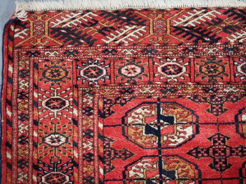 ANTIQUE TEKKE TURKMEN WEDDING DOWRY RUG CIRCA 1900 - ADDITIONAL PHOTO 5