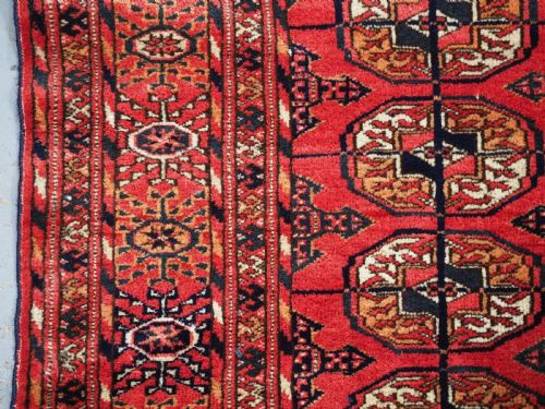 ANTIQUE TEKKE TURKMEN WEDDING DOWRY RUG CIRCA 1900 - ADDITIONAL PHOTO 6