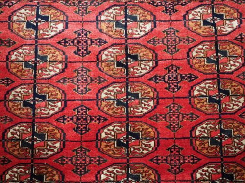 ANTIQUE TEKKE TURKMEN WEDDING DOWRY RUG CIRCA 1900 - ADDITIONAL PHOTO 7