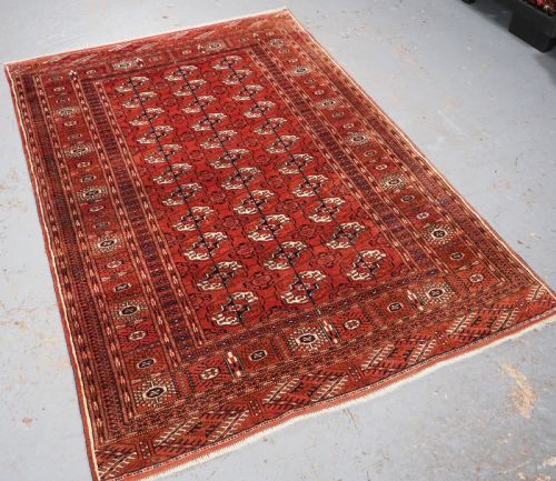 ANTUIQUE TEKKE TURKMEN DIP KHALI RUG OUTSTANDING CONDITION CIRCA 1900 - ADDITIONAL PHOTO 1