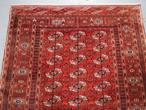 ANTUIQUE TEKKE TURKMEN DIP KHALI RUG OUTSTANDING CONDITION CIRCA 1900 - ADDITIONAL PHOTO 2