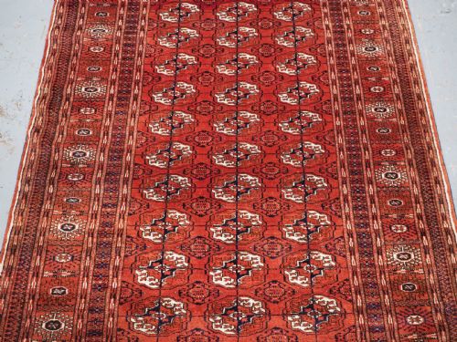 ANTUIQUE TEKKE TURKMEN DIP KHALI RUG OUTSTANDING CONDITION CIRCA 1900 - ADDITIONAL PHOTO 3
