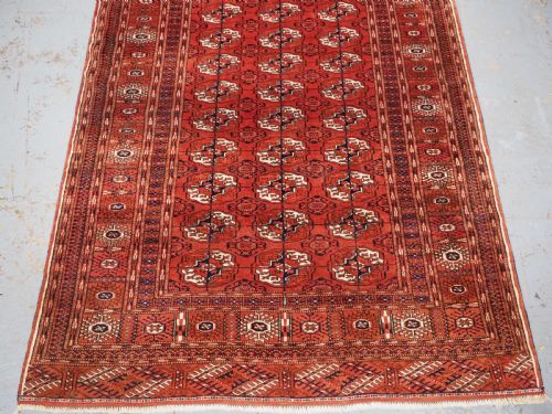 ANTUIQUE TEKKE TURKMEN DIP KHALI RUG OUTSTANDING CONDITION CIRCA 1900 - ADDITIONAL PHOTO 4