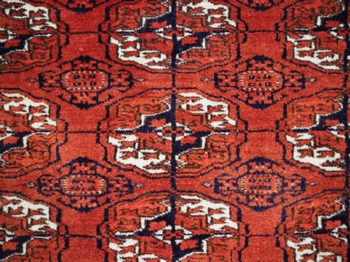 ANTUIQUE TEKKE TURKMEN DIP KHALI RUG OUTSTANDING CONDITION CIRCA 1900 - ADDITIONAL PHOTO 8