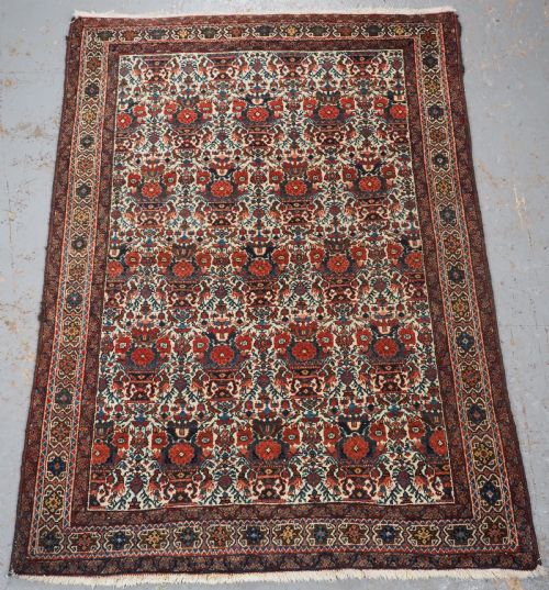 Antique Abedeh Rug with Classic Zili Sultan Design, Circa 1920.