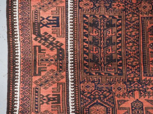 ANTIQUE BALUCH RUG TRADITIONAL YAQUAB KHANI DESIGN CIRCA 1900 - ADDITIONAL PHOTO 6