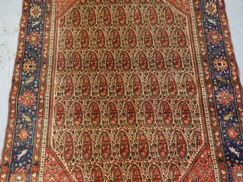 ANTIQUE PERSIAN SAROUK RUG WITH BOTEH DESIGN SOFT COLOURS CIRCA 190020 - ADDITIONAL PHOTO 4