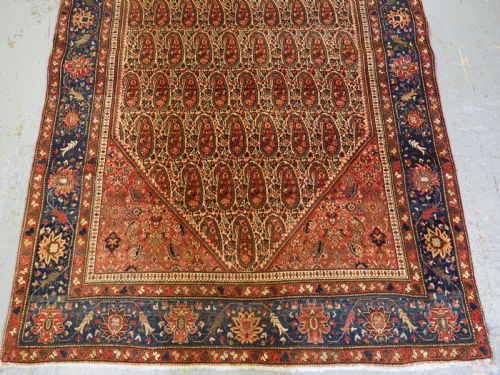 ANTIQUE PERSIAN SAROUK RUG WITH BOTEH DESIGN SOFT COLOURS CIRCA 190020 - ADDITIONAL PHOTO 5