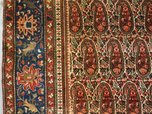 ANTIQUE PERSIAN SAROUK RUG WITH BOTEH DESIGN SOFT COLOURS CIRCA 190020 - ADDITIONAL PHOTO 7