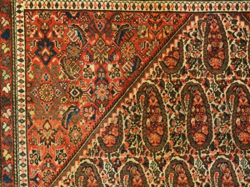 ANTIQUE PERSIAN SAROUK RUG WITH BOTEH DESIGN SOFT COLOURS CIRCA 190020 - ADDITIONAL PHOTO 8