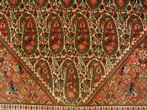 ANTIQUE PERSIAN SAROUK RUG WITH BOTEH DESIGN SOFT COLOURS CIRCA 190020 - ADDITIONAL PHOTO 10
