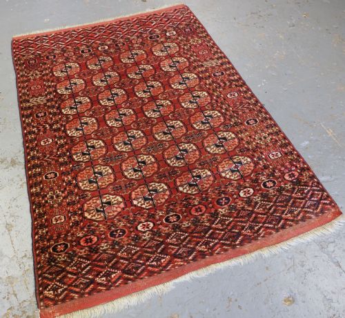 fig 1. ANTIQUE TEKKE TURKMEN 'DOWRY' RUG, SMALL SIZE AND VERY FINE WEAVE, CIRCA 1870/80.