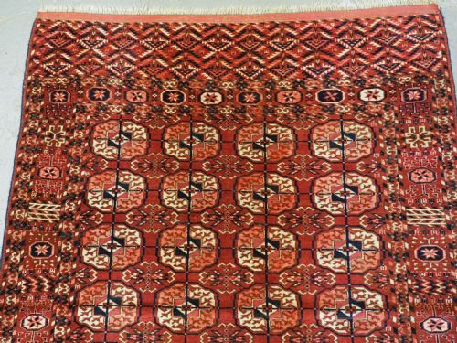 fig 2. ANTIQUE TEKKE TURKMEN 'DOWRY' RUG, SMALL SIZE AND VERY FINE WEAVE, CIRCA 1870/80.