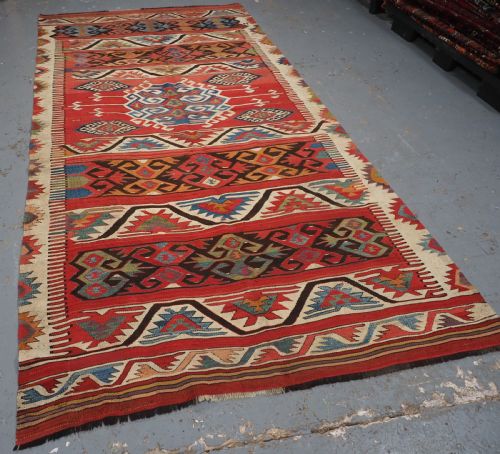 ANTIQUE TURKISH MUT KILIM OUTSTANDING COLOUR AND CONDITION CIRCA 1880 - ADDITIONAL PHOTO 1