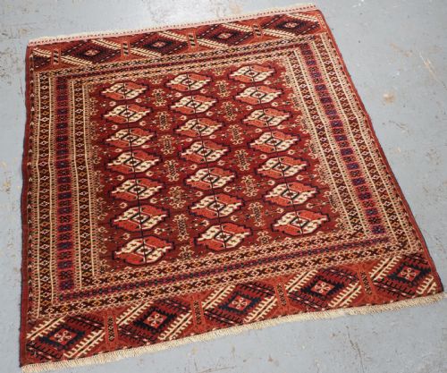 ANTIQUE TEKKE TURKMEN DOWRY RUG EXCELLENT CONDITION COLOUR CIRCA 1890 - ADDITIONAL PHOTO 1