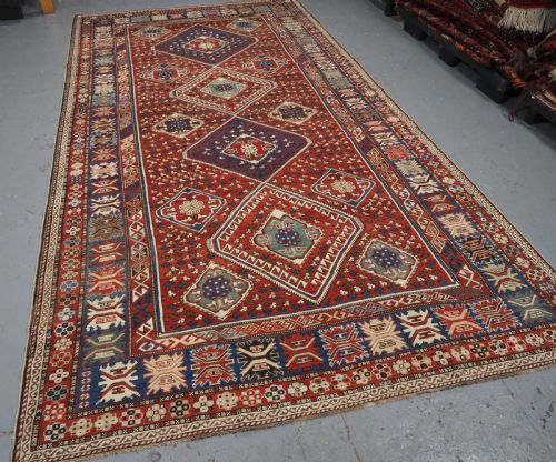 ANTIQUE CAUCASIAN SHIRVAN BAKU KHILA RUG OF LARGE SIZE OUTSTANDING CONDITION CIRCA 1890 - ADDITIONAL PHOTO 1