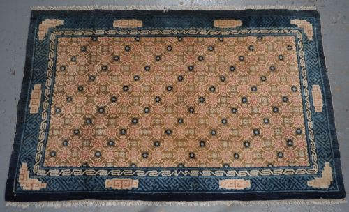 Antique Chinese Peking Rug, Soft Colours, Great Condition, Circa 1900.