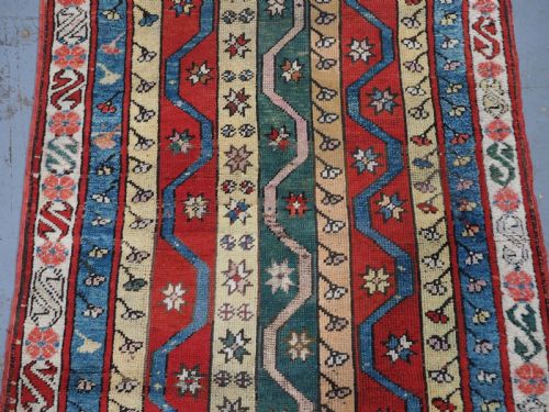 ANTIQUE TURKISH KONYA REGION VILLAGE RUG POSSIBLY KAVAK VILLAGE CIRCA 190020 - ADDITIONAL PHOTO 3