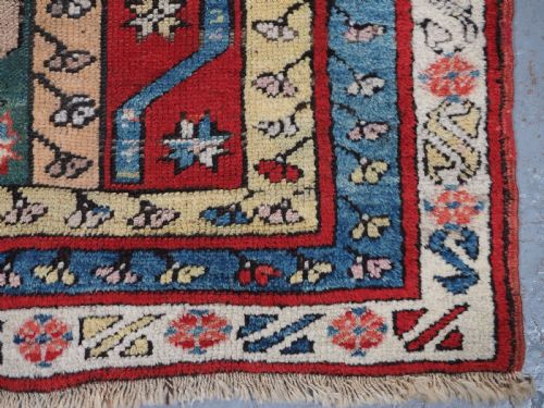 ANTIQUE TURKISH KONYA REGION VILLAGE RUG POSSIBLY KAVAK VILLAGE CIRCA 190020 - ADDITIONAL PHOTO 10