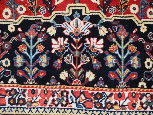 ANTIQUE QASHQAI KASHKULI MILLEFLEUR PRAYER RUG SUPERB CONDITION CIRCA 1900 - ADDITIONAL PHOTO 13
