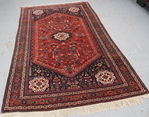 ANTIQUE ABEDEH RUG WITH TRIBAL DESIGN EXCELLENT CONDITION CIRCA 190020 - ADDITIONAL PHOTO 1