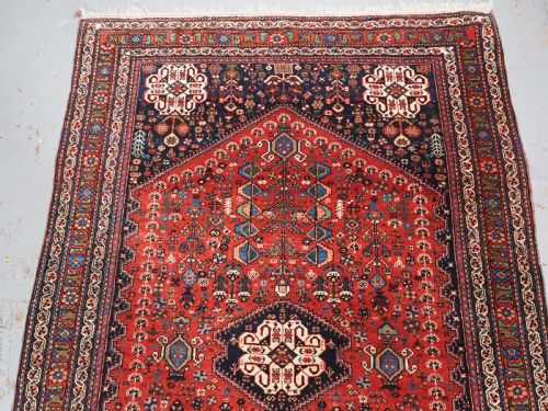 ANTIQUE ABEDEH RUG WITH TRIBAL DESIGN EXCELLENT CONDITION CIRCA 190020 - ADDITIONAL PHOTO 2