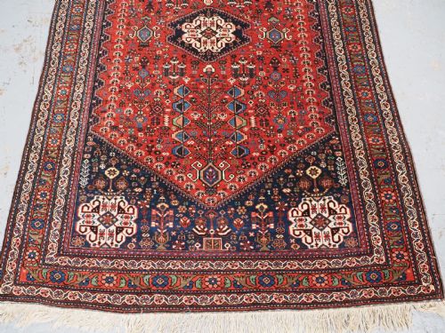 ANTIQUE ABEDEH RUG WITH TRIBAL DESIGN EXCELLENT CONDITION CIRCA 190020 - ADDITIONAL PHOTO 4
