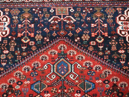 ANTIQUE ABEDEH RUG WITH TRIBAL DESIGN EXCELLENT CONDITION CIRCA 190020 - ADDITIONAL PHOTO 8