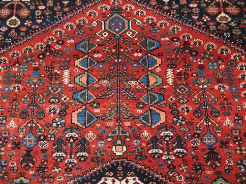 ANTIQUE ABEDEH RUG WITH TRIBAL DESIGN EXCELLENT CONDITION CIRCA 190020 - ADDITIONAL PHOTO 9