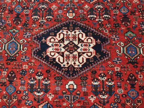ANTIQUE ABEDEH RUG WITH TRIBAL DESIGN EXCELLENT CONDITION CIRCA 190020 - ADDITIONAL PHOTO 10