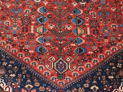 ANTIQUE ABEDEH RUG WITH TRIBAL DESIGN EXCELLENT CONDITION CIRCA 190020 - ADDITIONAL PHOTO 11