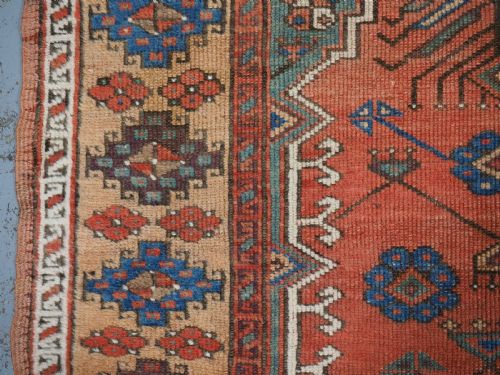 ANTIQUE TURKISH KONYA REGION VILLAGE PRAYER RUG CIRCA 1850 - ADDITIONAL PHOTO 4