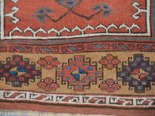 ANTIQUE TURKISH KONYA REGION VILLAGE PRAYER RUG CIRCA 1850 - ADDITIONAL PHOTO 8